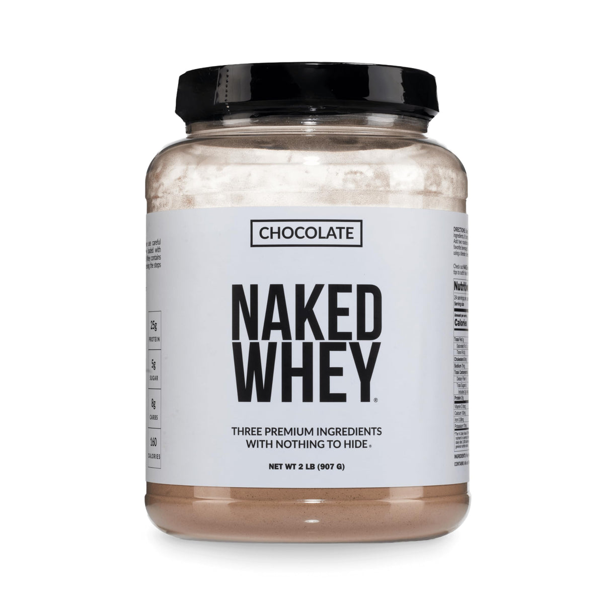 NAKED Vanilla Whey Protein Powder - All Natural Grass Fed Whey Protein Powder, Vanilla Flavor, Organic Coconut Sugar, 5Lb Bulk, NSF Certified, GMO-Free, Soy Free, Gluten Free - 61 Servings