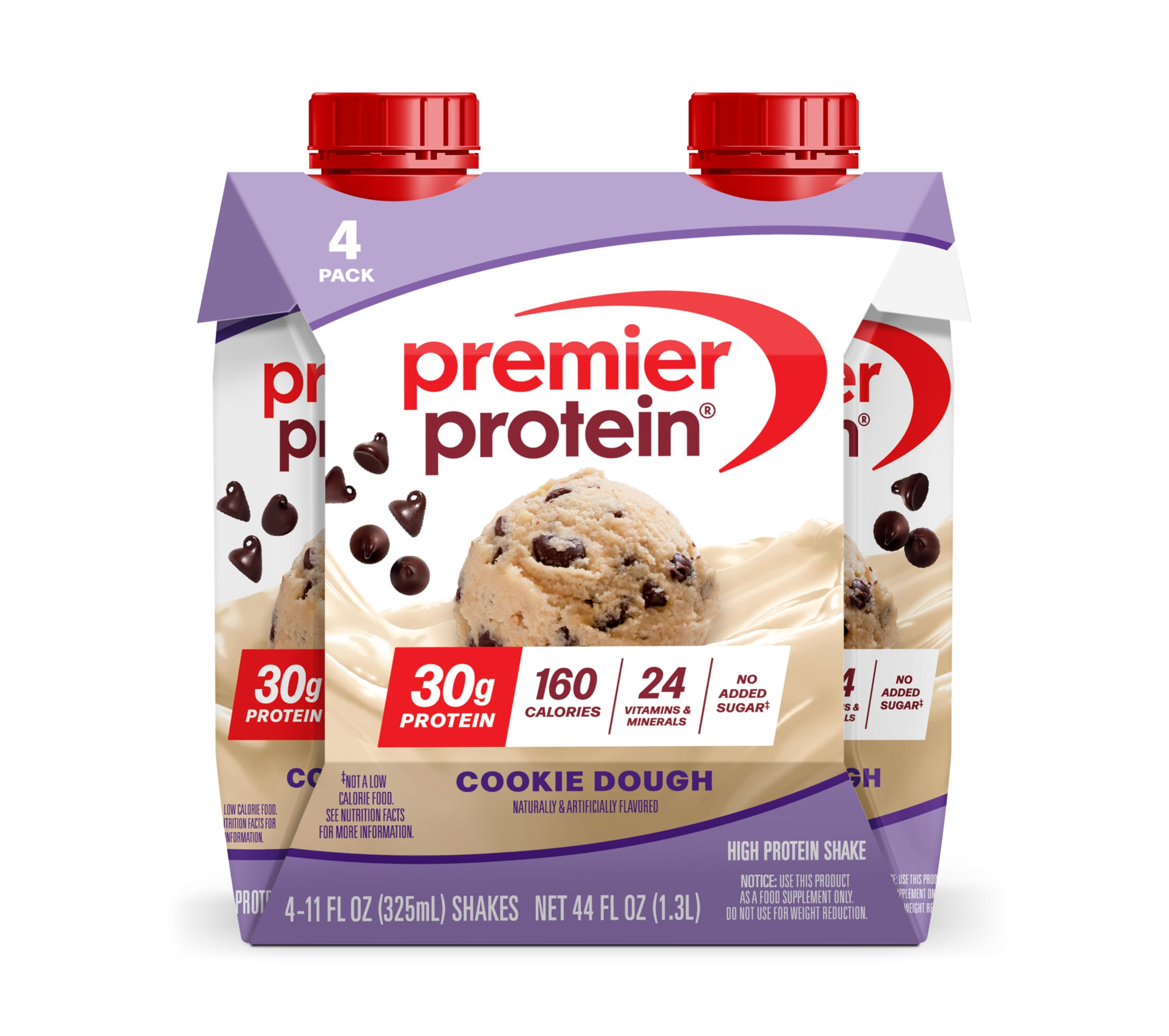 Premier Protein 30g High Protein Shake, Caramel, 4 Pack | 160 Calories, 24 Vitamins & Minerals, No Added Sugar, Supports Muscle Health, Gluten-Free, 11 oz