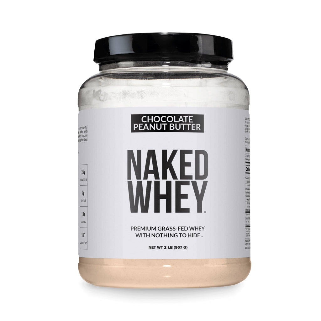NAKED Vanilla Whey Protein Powder - All Natural Grass Fed Whey Protein Powder, Vanilla Flavor, Organic Coconut Sugar, 5Lb Bulk, NSF Certified, GMO-Free, Soy Free, Gluten Free - 61 Servings