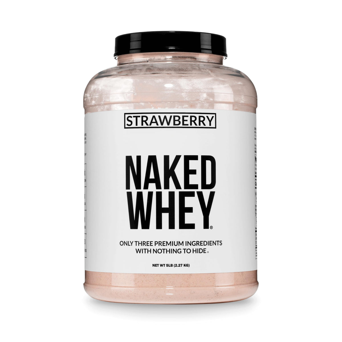 NAKED Vanilla Whey Protein Powder - All Natural Grass Fed Whey Protein Powder, Vanilla Flavor, Organic Coconut Sugar, 5Lb Bulk, NSF Certified, GMO-Free, Soy Free, Gluten Free - 61 Servings
