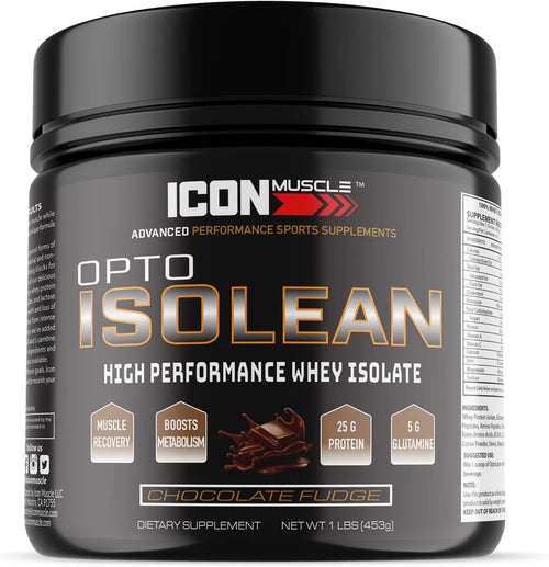 Isolean Whey Protein Powder, Chocolate, 1 Pound