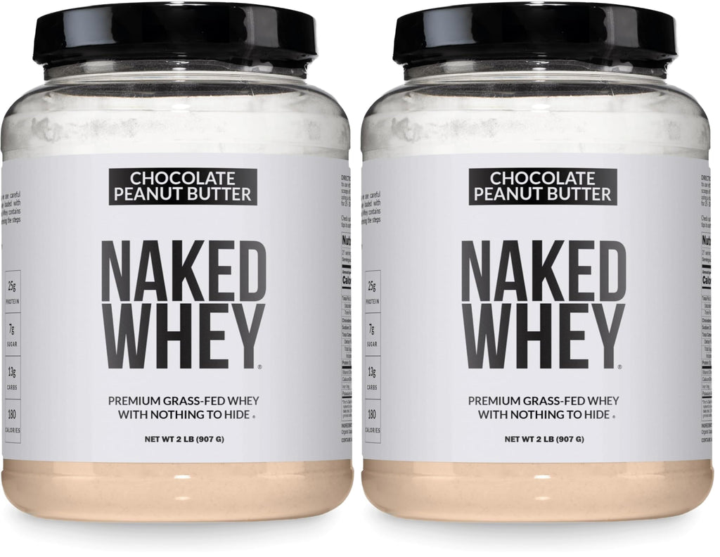 NAKED Vanilla Whey Protein Powder - All Natural Grass Fed Whey Protein Powder, Vanilla Flavor, Organic Coconut Sugar, 5Lb Bulk, NSF Certified, GMO-Free, Soy Free, Gluten Free - 61 Servings