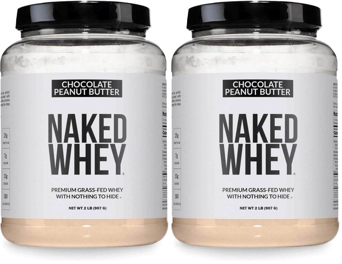 NAKED Vanilla Whey Protein Powder - All Natural Grass Fed Whey Protein Powder, Vanilla Flavor, Organic Coconut Sugar, 5Lb Bulk, NSF Certified, GMO-Free, Soy Free, Gluten Free - 61 Servings