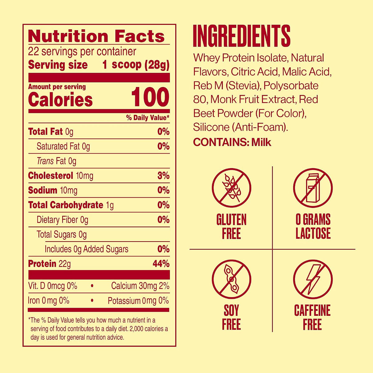 SEEQ Clear Protein Powder - Strawberry Lemonade - 22 Servings - 22g Clear Whey Protein Isolate - Zero Sugar - 0g Lactose - Allergen Friendly - GLP1 Support - Bone Health - Muscle Post Workout Recovery